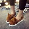 Furry Ears Flat Shoes