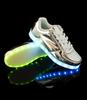 Silver LED Luminous Shoes