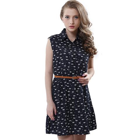 Cats Sleeveless Summer Dress