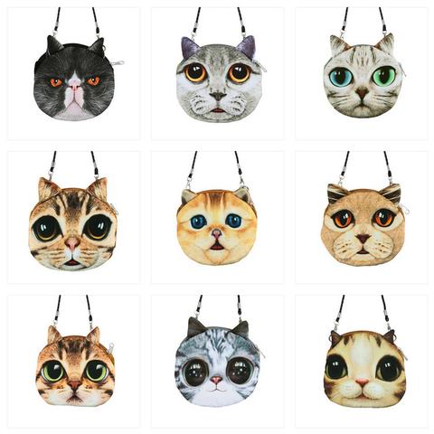 Funny Cat Small Shoulder Bag/Coin Purse